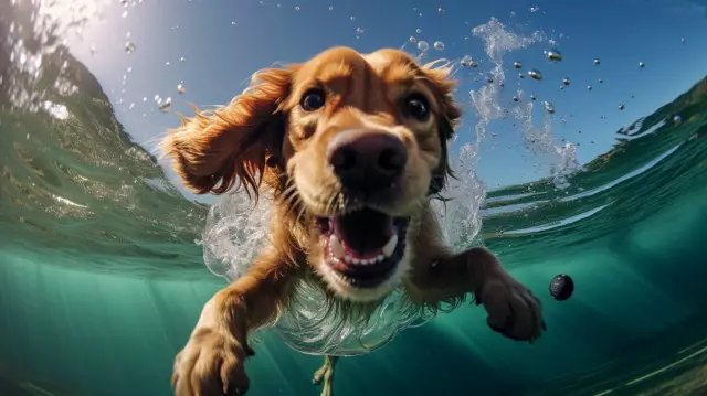 Können Hunde vom Schwimmen in Viehteichen krank werden?