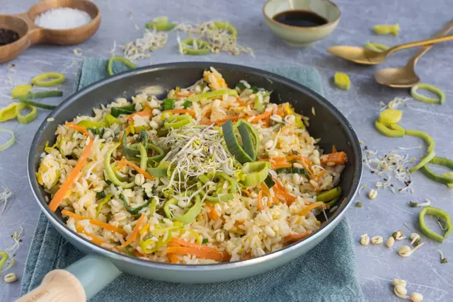 Recette pour chiens avec hamburger, riz et œufs